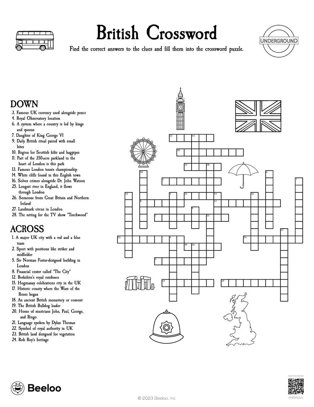 Crossword Printables For Kids Crossword Printables For Kids