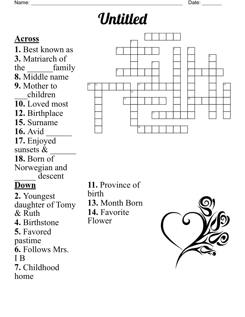 Best Free Printable Crossword Puzzles Best Free Printable Crossword Puzzles