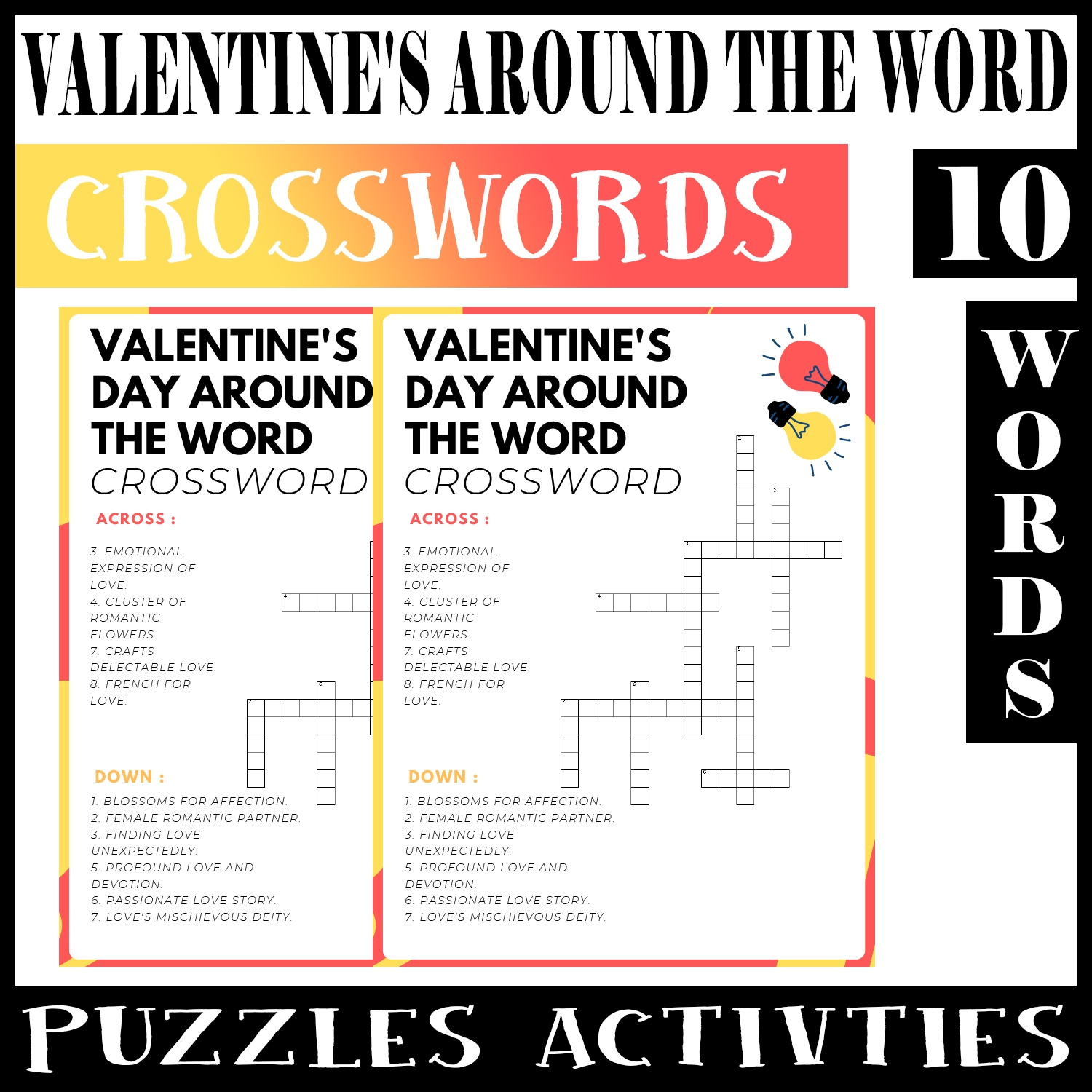 Valentine s Day Around The Word No Prep Crossword Puzzle Worksheet Activity For Morning Work Made By Teachers Valentine s Day Around The Word No Prep Crossword Puzzle Worksheet Activity For Morning Work Made By Teachers