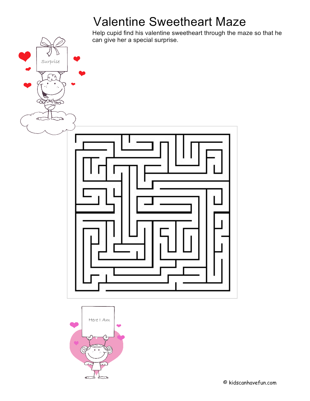 Valentine s Day Printable Mazes And Puzzles Valentine s Day Printable Mazes And Puzzles