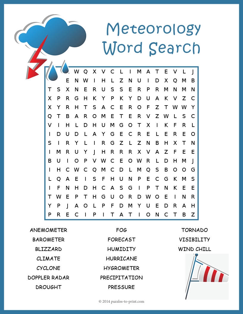 Crossword Puzzles For Middle School Printable