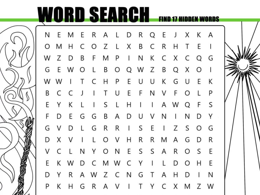 Wicked Movie Activity Sheets