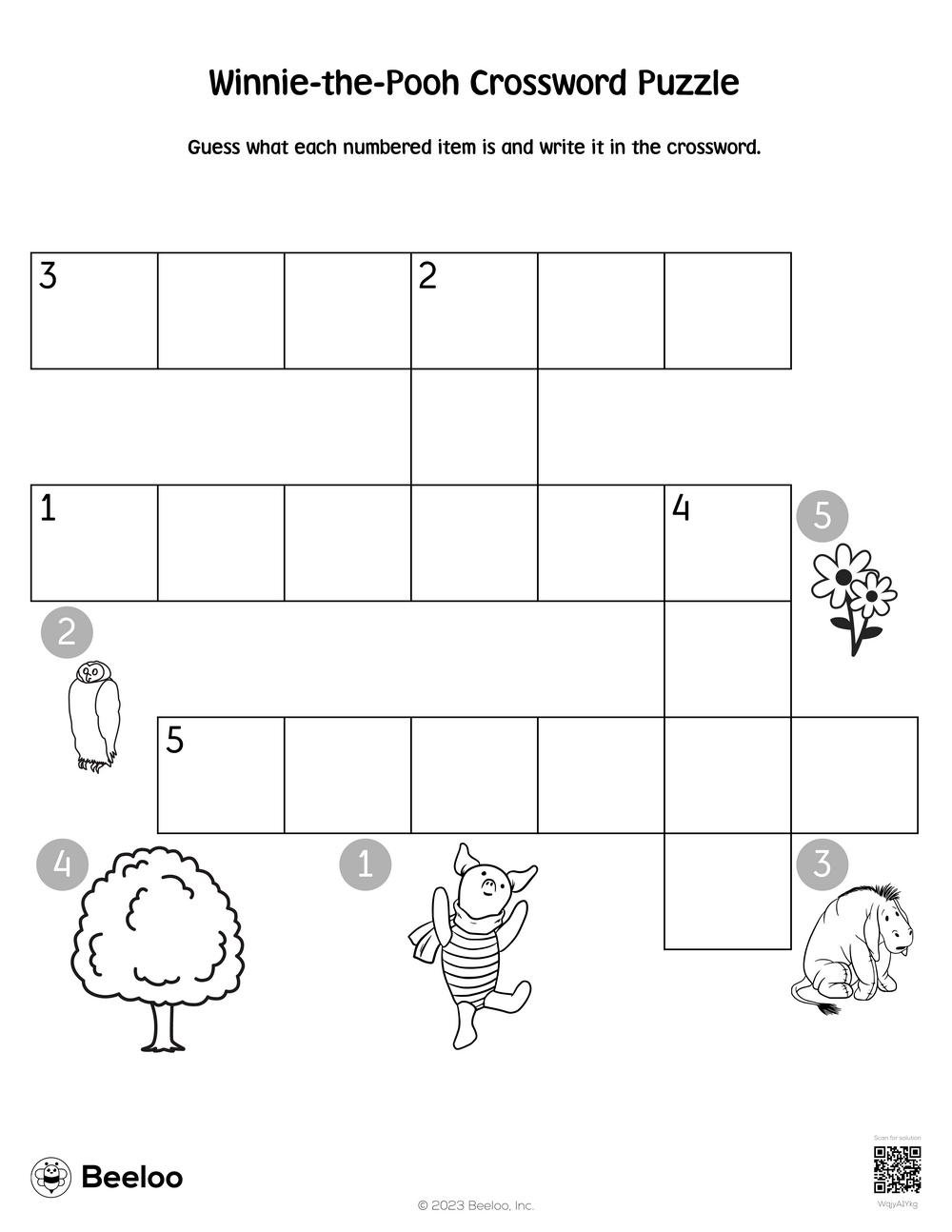 Crossword Puzzles Kindergarten Printable Crossword Puzzles Kindergarten Printable
