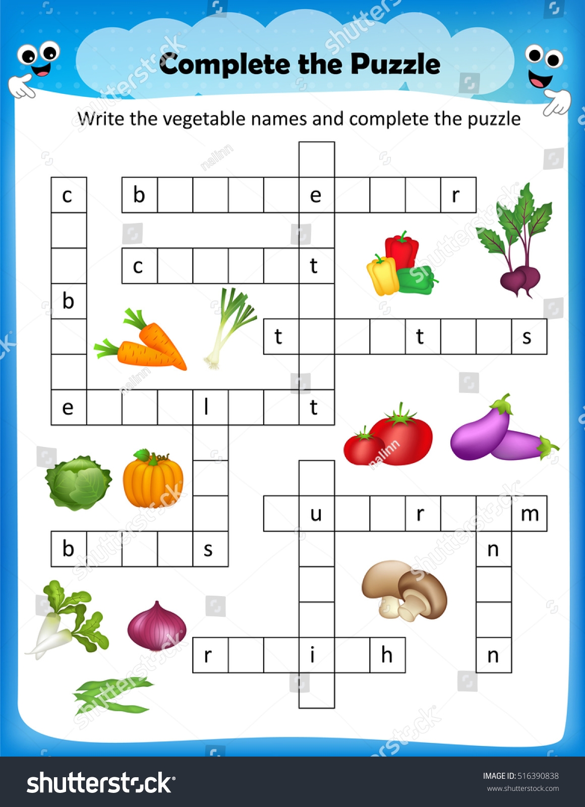 Worksheet Complete Crossword Puzzle Vegetables Worksheet Stock Vector Royalty Free 516390838 Shutterstock Worksheet Complete Crossword Puzzle Vegetables Worksheet Stock Vector Royalty Free 516390838 Shutterstock