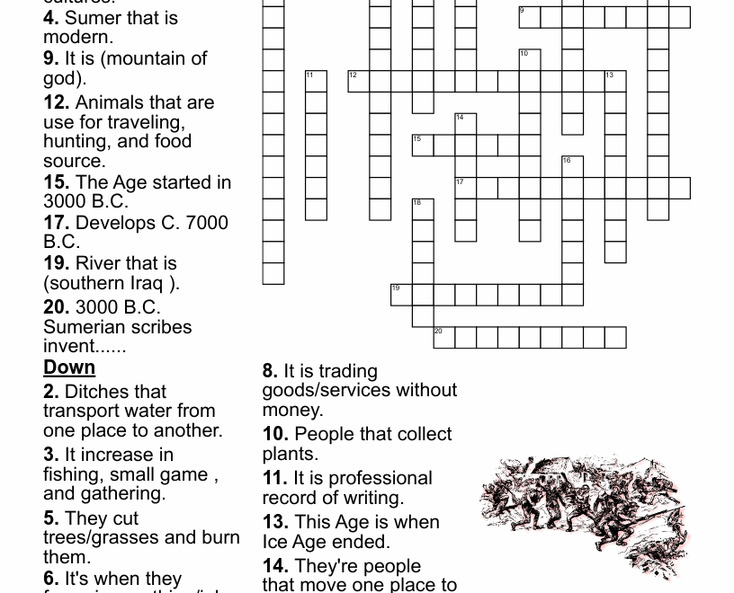 World History Crossword Puzzle WordMint