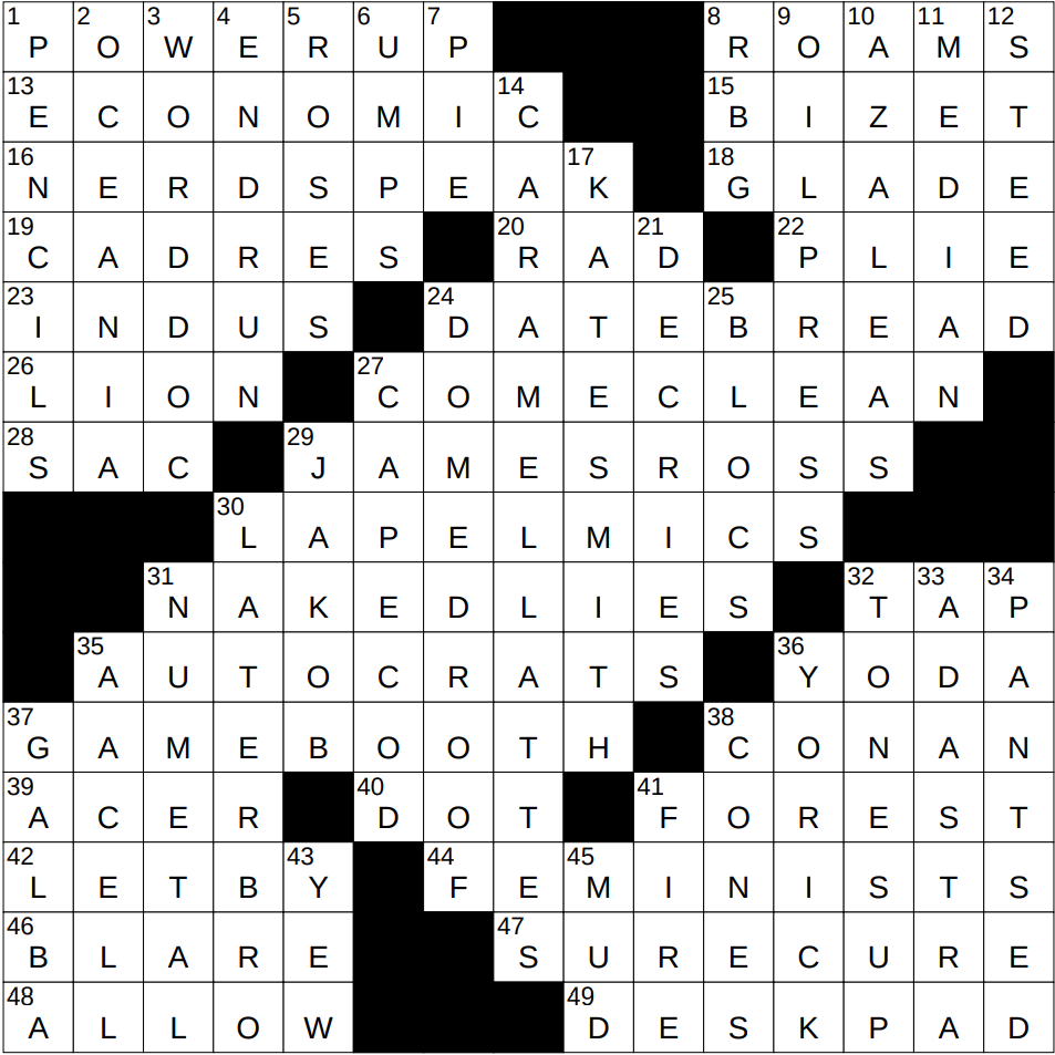 Patternless Crossword Printable Patternless Crossword Printable