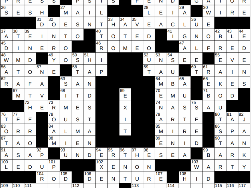 0706 25 NY Times Crossword 6 Jul 25 Sunday NYXCrossword