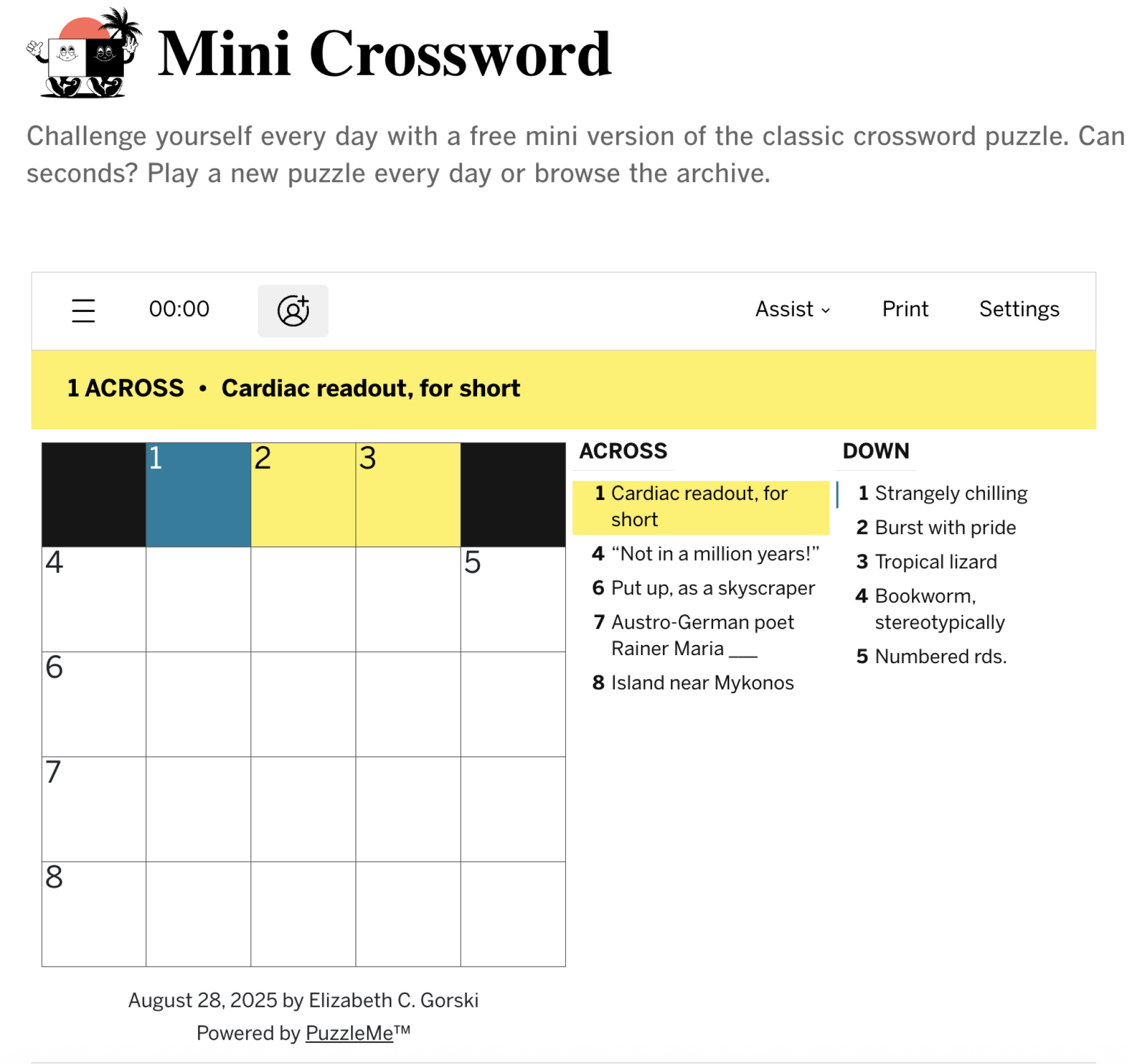 Printable L A Times Crossword Printable L A Times Crossword