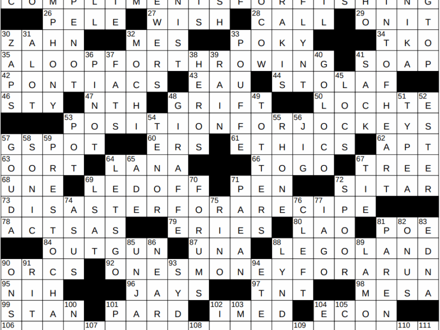 1208 24 NY Times Crossword 8 Dec 24 Sunday NYXCrossword
