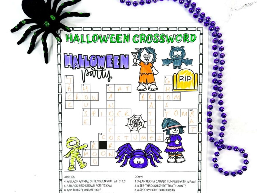17 Themed Free Printable Crossword Puzzles For Kids