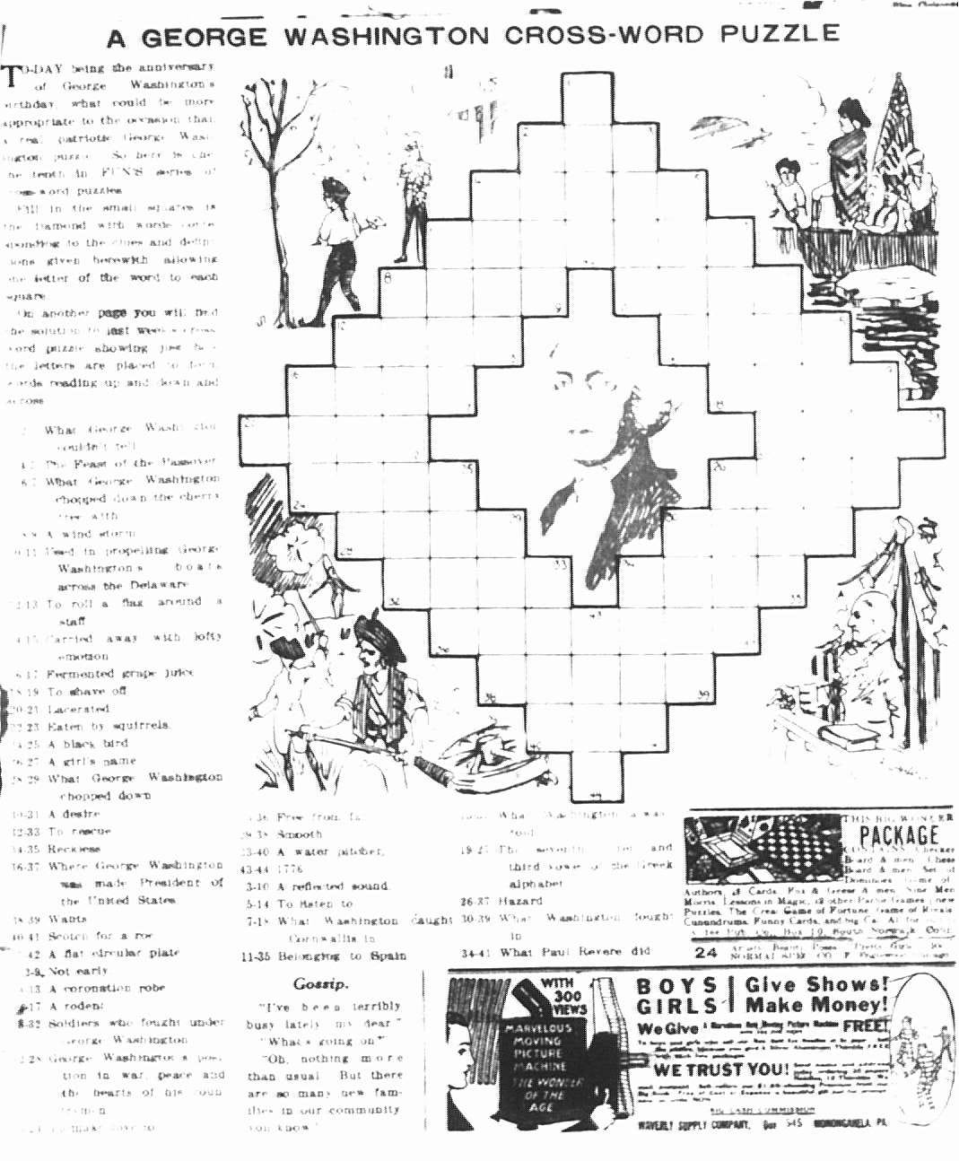 1914 The Year In Crosswords T Campbell s Grid