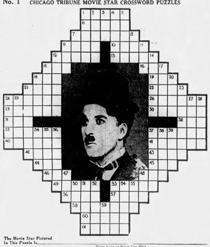 1929 The Year In Crosswords 2 Of 2 T Campbell s Grid