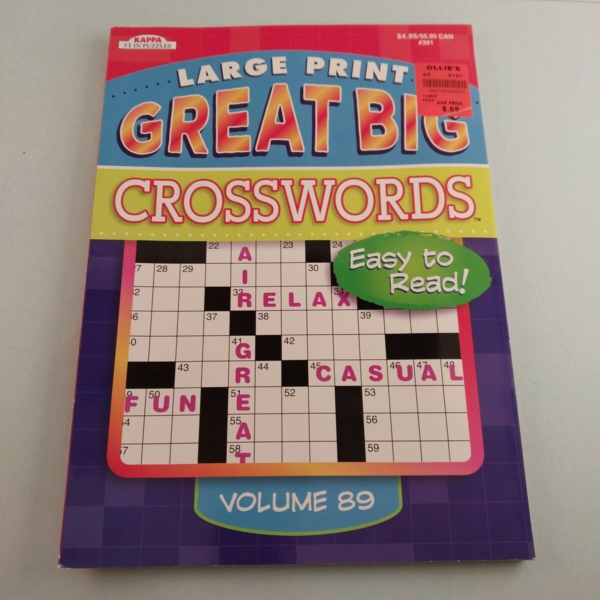 3 Large Print Crosswords PennyPress No 63 Arcturus Big Book Kappa Special Vol 9 EBay 3 Large Print Crosswords PennyPress No 63 Arcturus Big Book Kappa Special Vol 9 EBay