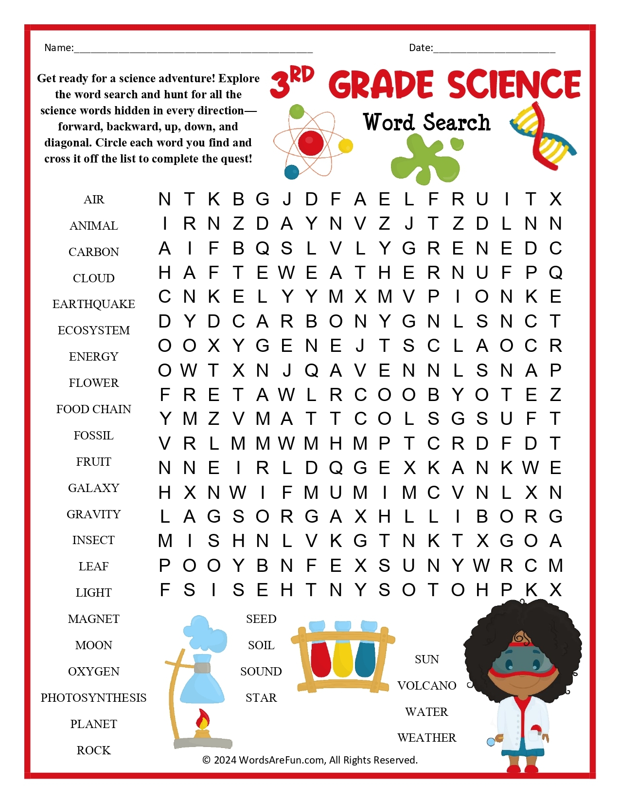 Science Crossword Puzzles Printable Science Crossword Puzzles Printable