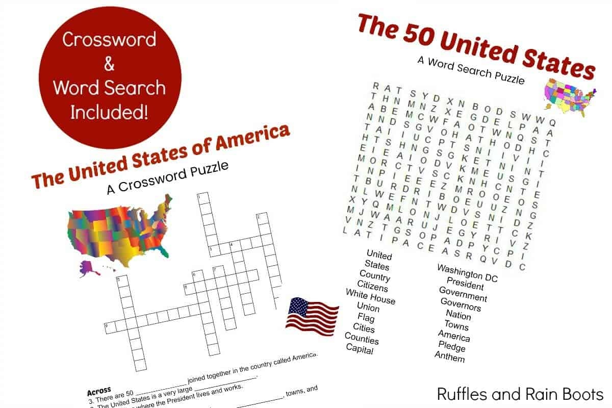 50 States Printable Reading Comprehension Games And More Ruffles And Rain Boots