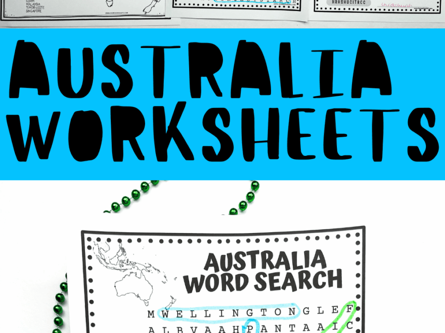 7 Continent Of Australia And Oceania Worksheets
