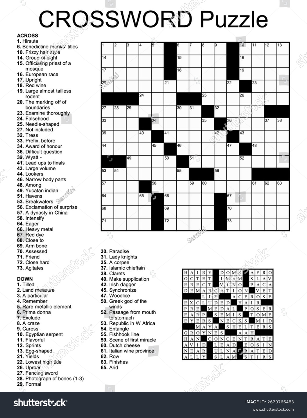 84 Crossword Puzzle Game Newspaper Solve Solution Answer Stock Vectors And Vector Art Shutterstock