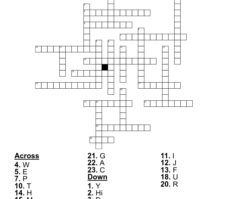 9th Grade Science Crossword WordMint