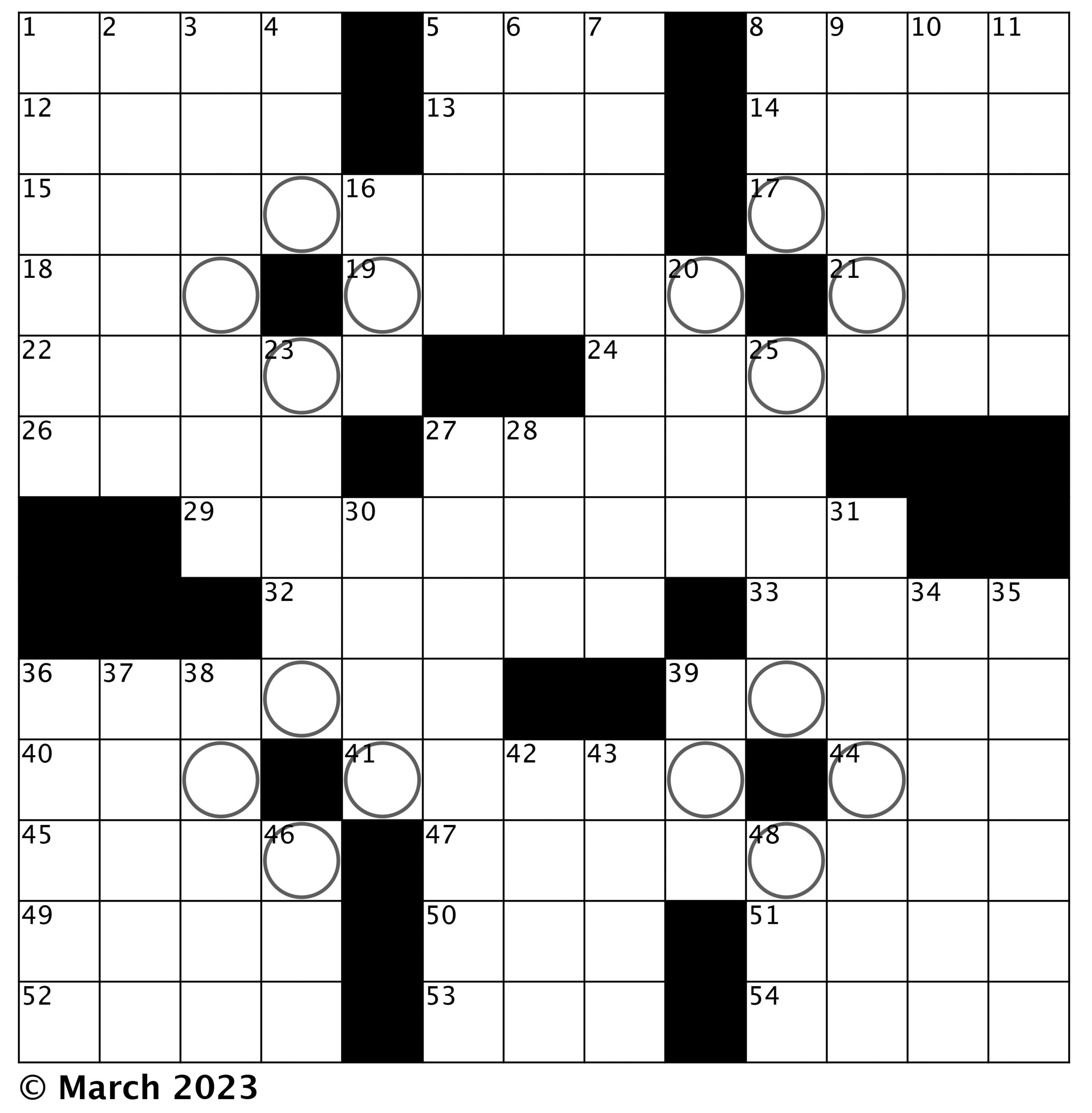 Printable Newspaper Crossword Puzzles For Free
