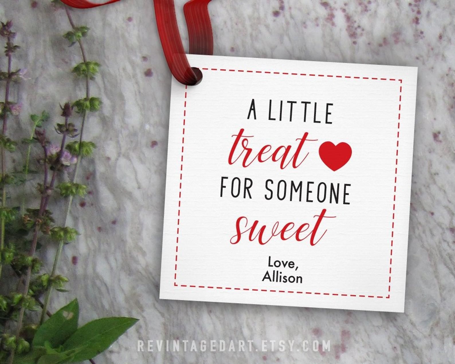 A Little Treat For Someone Sweet Free Printable A Little Treat For Someone Sweet Free Printable