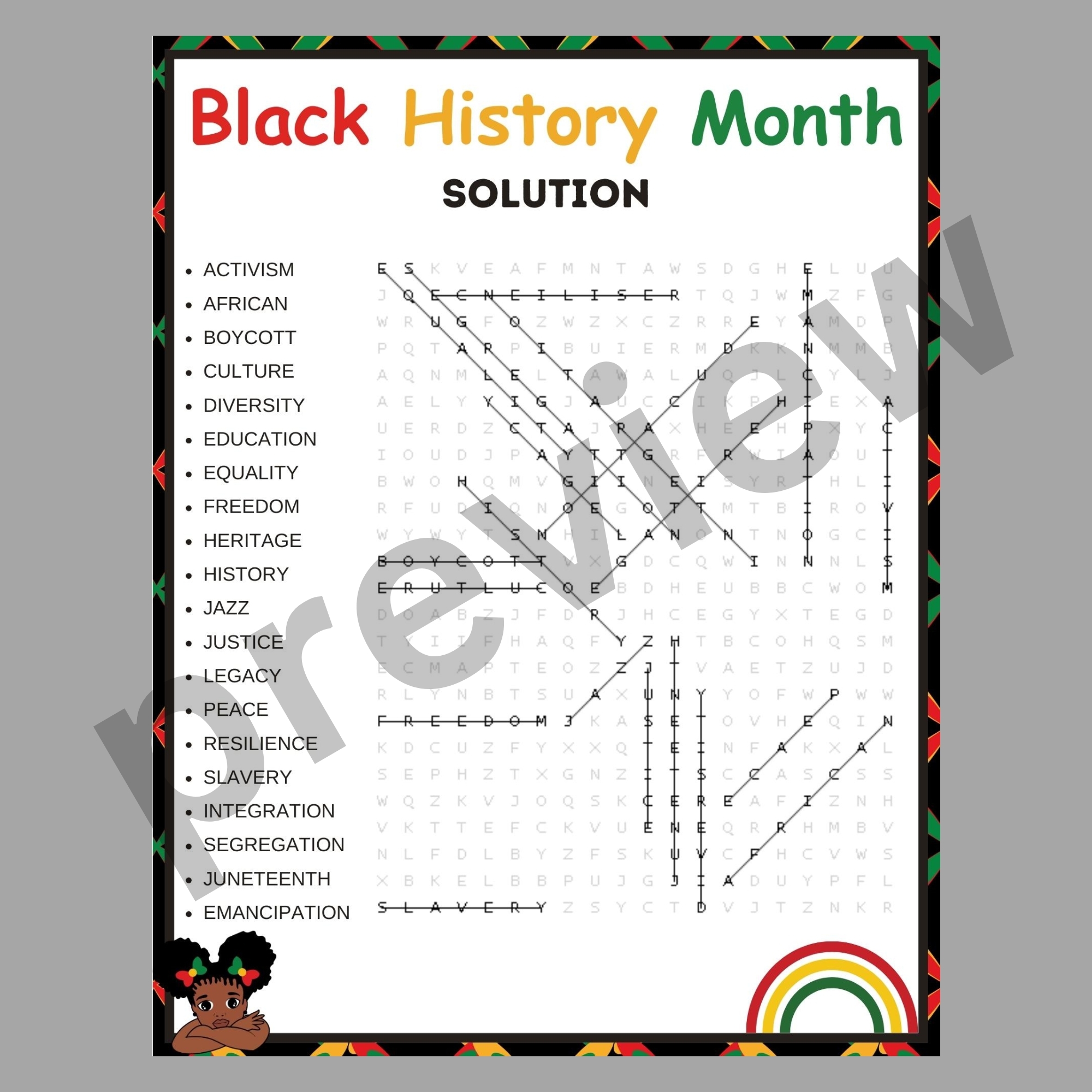 African American History Black History Month Word Search Game Made By Teachers African American History Black History Month Word Search Game Made By Teachers