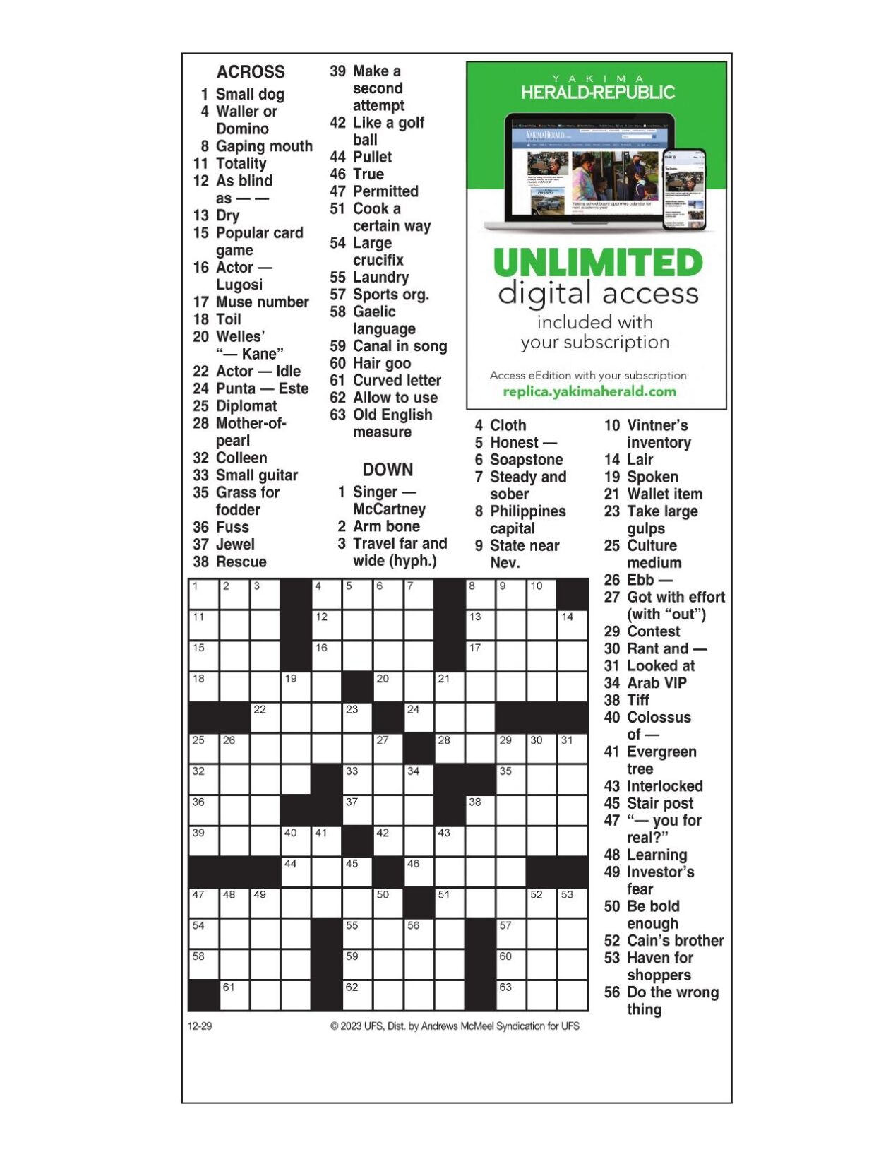 New York Times Printable Crossword New York Times Printable Crossword