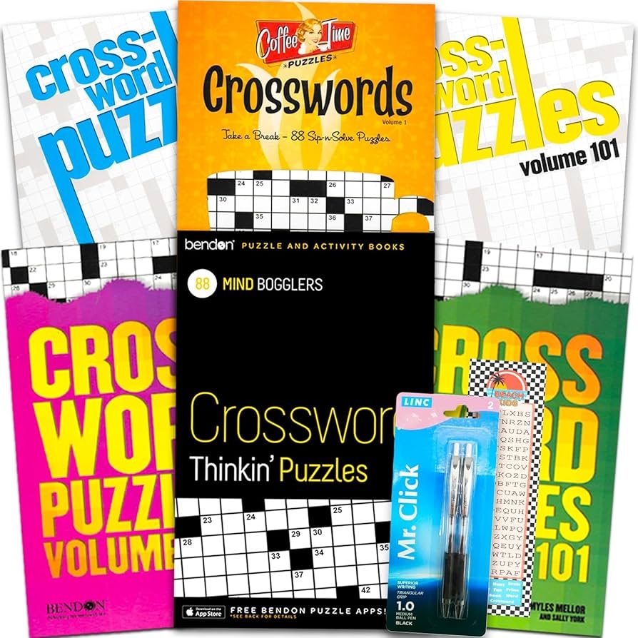 Amazon 6 Large Print Crossword Books For Adults Seniors Set Of 6 Jumbo Crossword Puzzle Books With Large Print Plus Pen And Bookmark Over 400 Crossword Puzzles Crossword Books Jumbo Amazon 6 Large Print Crossword Books For Adults Seniors Set Of 6 Jumbo Crossword Puzzle Books With Large Print Plus Pen And Bookmark Over 400 Crossword Puzzles Crossword Books Jumbo
