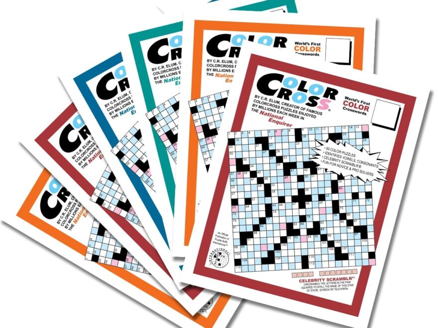 Amazon ColorCross Crosswords By Puzzle Buffs 6 For 36 9798988638117 Scrambl Gram Inc Libros