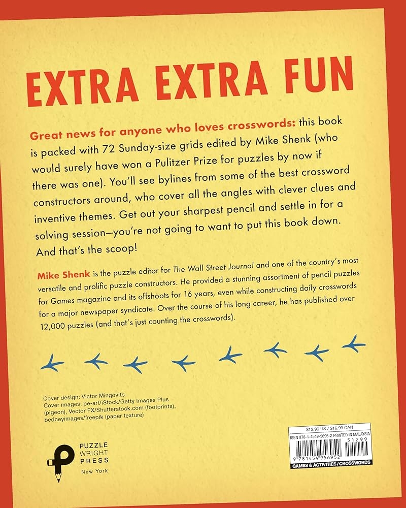 Amazon Newsworthy Sunday Crosswords As Seen In The Wall Street Journal 9781454956952 Shenk Mike Books Amazon Newsworthy Sunday Crosswords As Seen In The Wall Street Journal 9781454956952 Shenk Mike Books