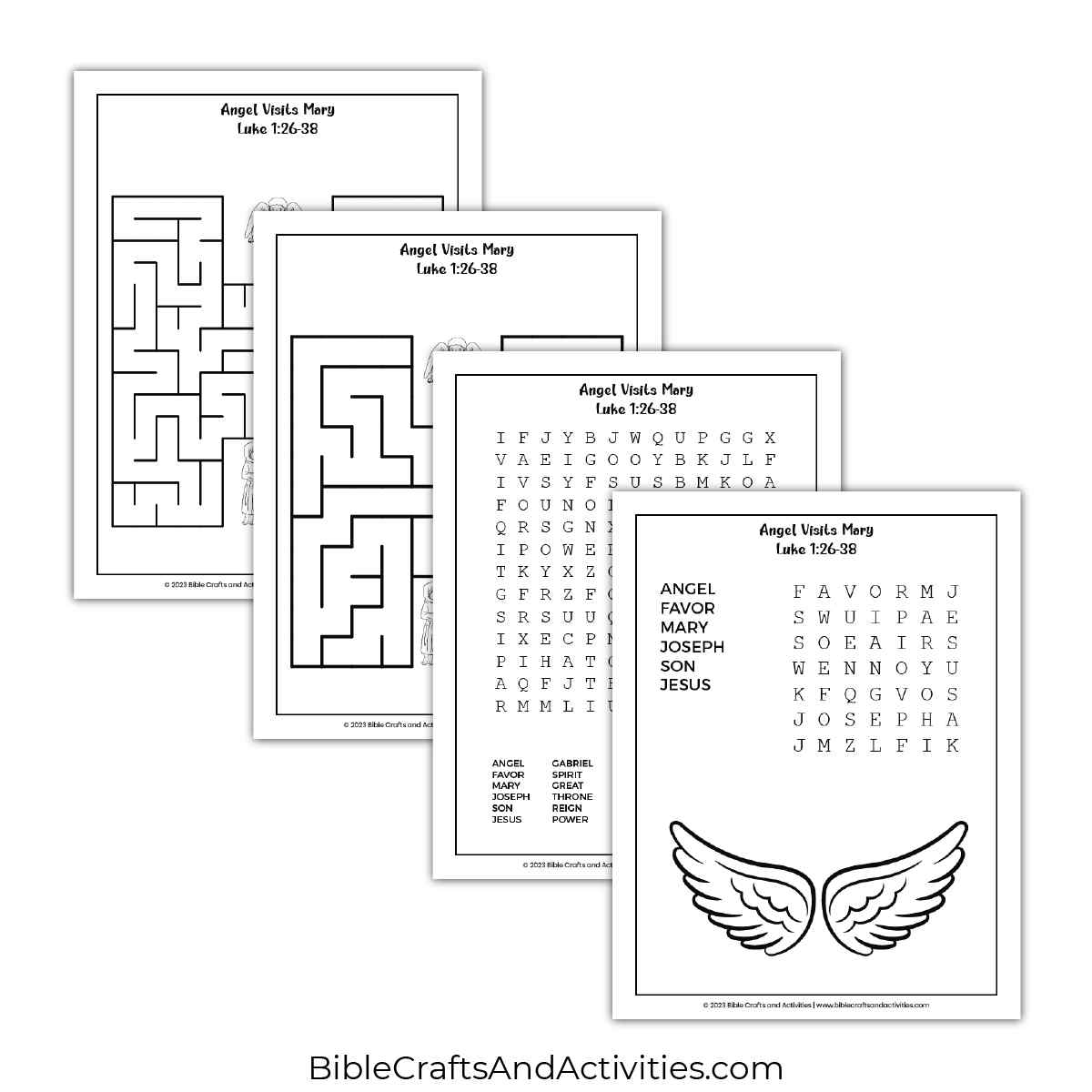 Printable Crossword Puzzles About Angels