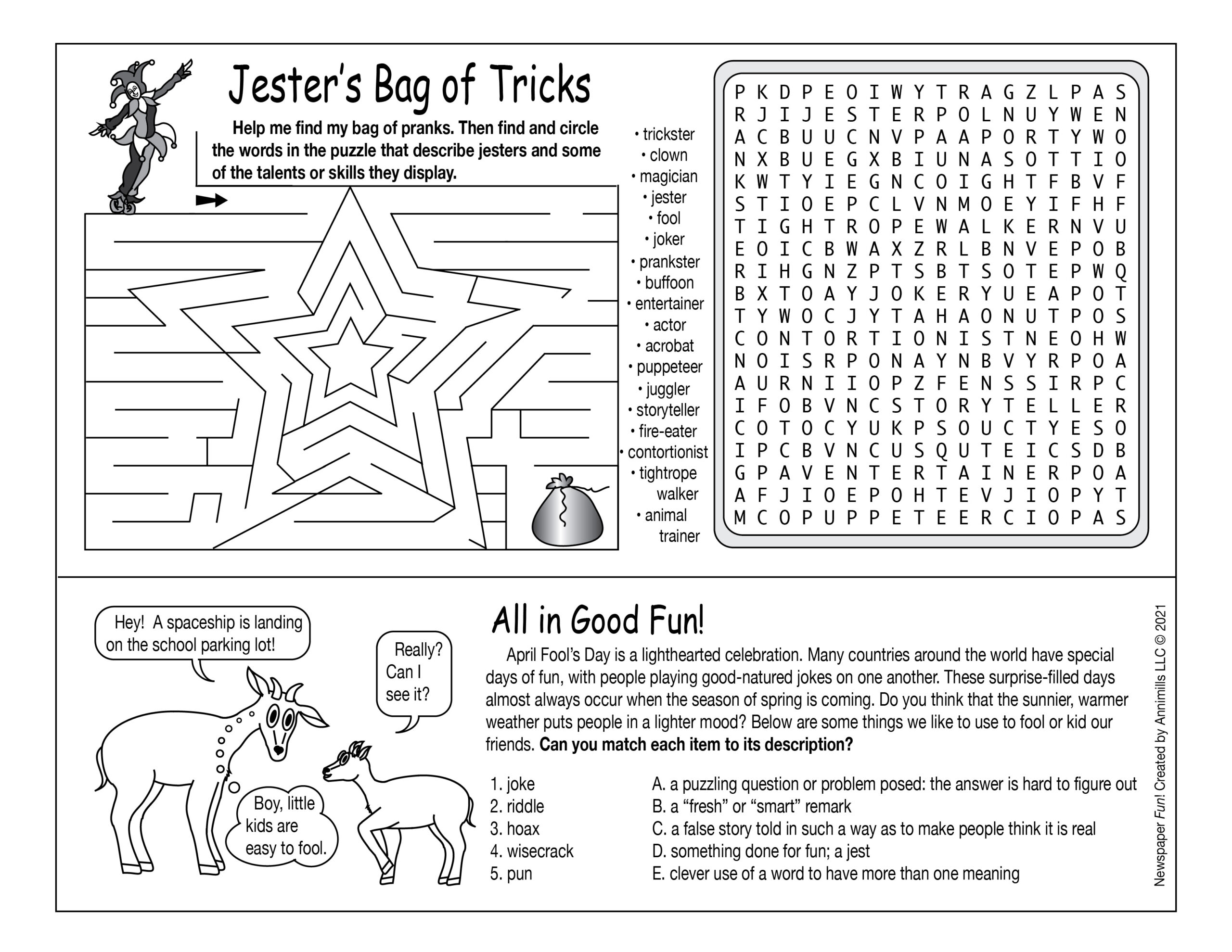 April Fool s Day Surprises Printable Puzzles Made By Teachers April Fool s Day Surprises Printable Puzzles Made By Teachers
