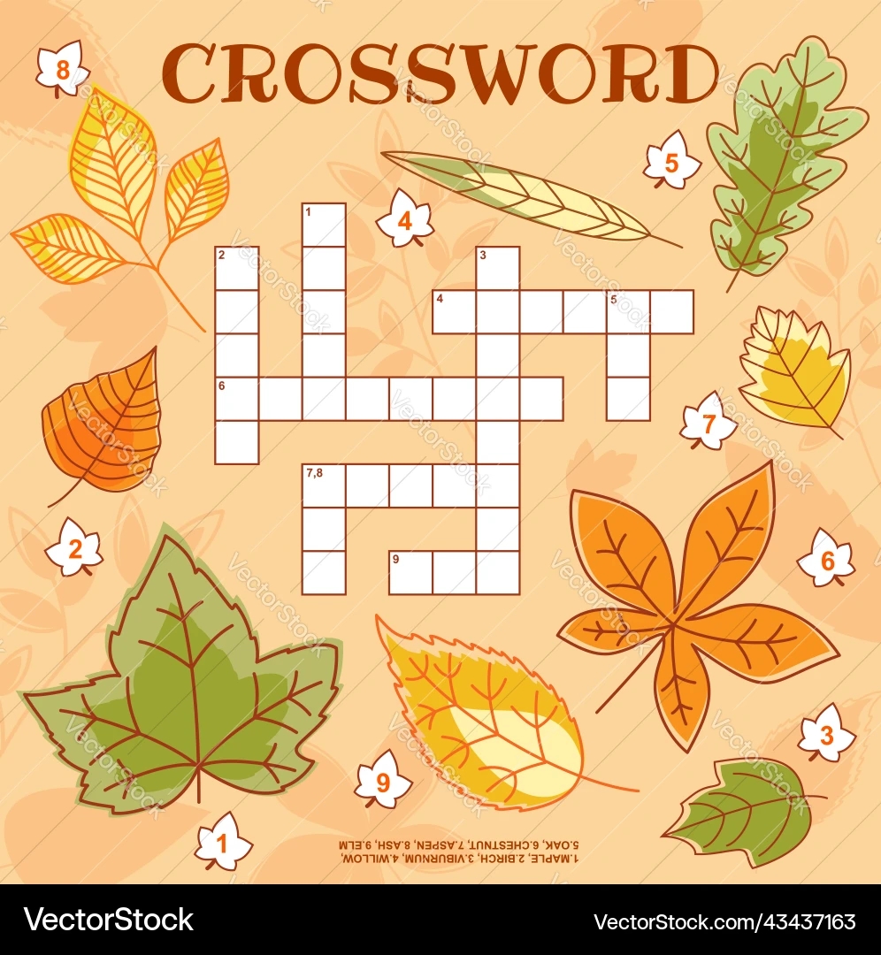 Printable Autumn Crossword Puzzle For Adults Printable Autumn Crossword Puzzle For Adults