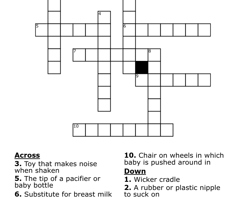 BABY Crossword WordMint