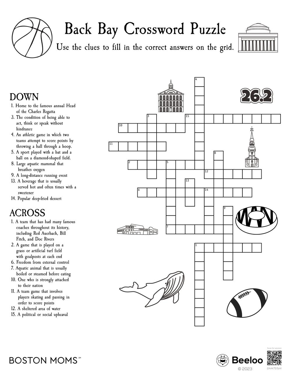 Back Bay Crossword Puzzle Beeloo Printable Crafts And Activities For Kids Back Bay Crossword Puzzle Beeloo Printable Crafts And Activities For Kids