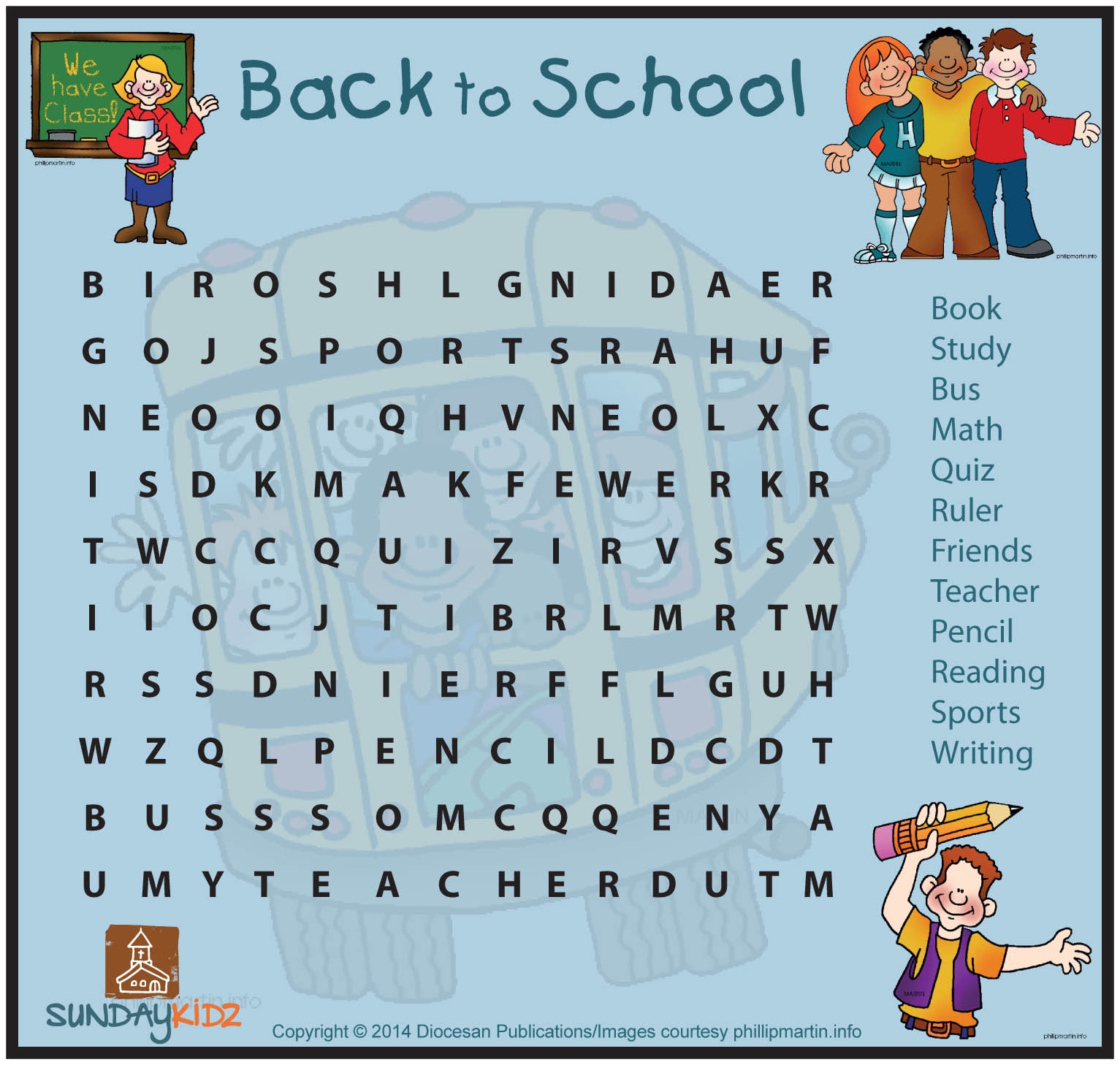 Back To School Square Crossword Diocesan Back To School Square Crossword Diocesan