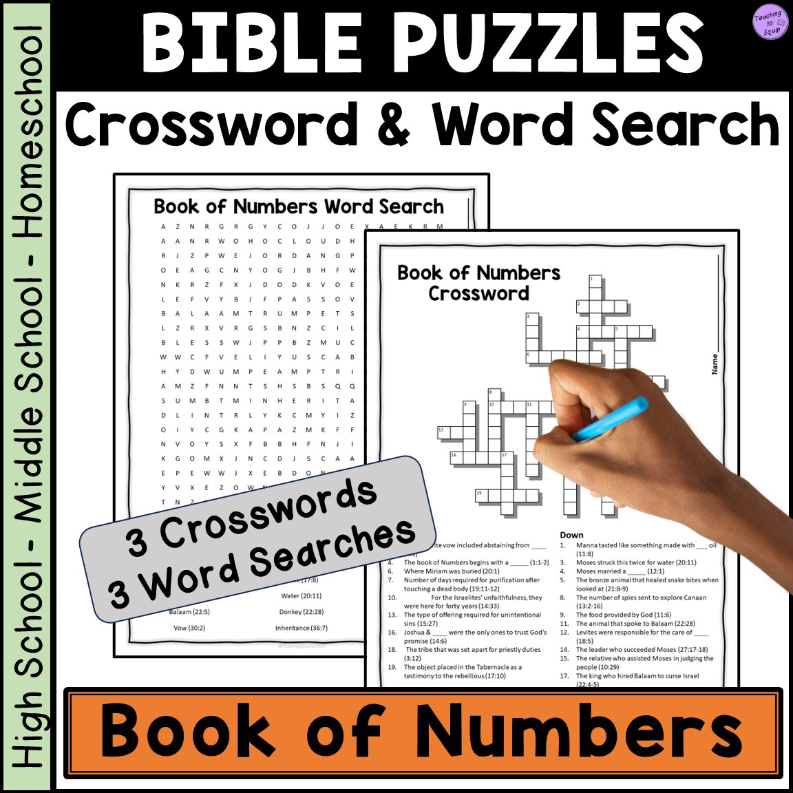 Bible Book Of Numbers Crossword Word Search Puzzle Activities Classful Bible Book Of Numbers Crossword Word Search Puzzle Activities Classful
