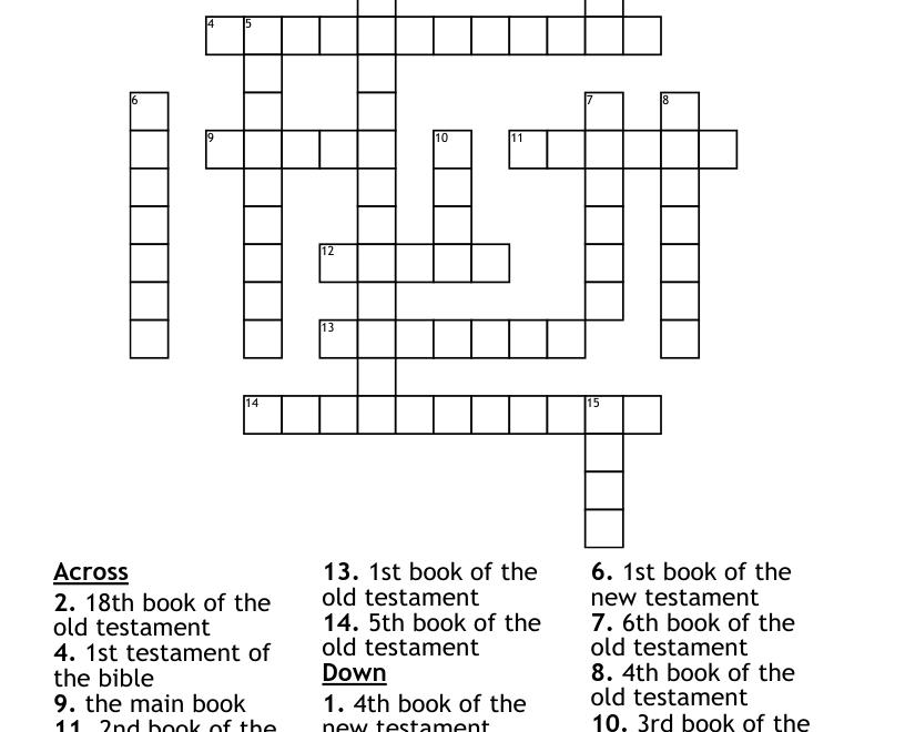 Bible Crossword WordMint
