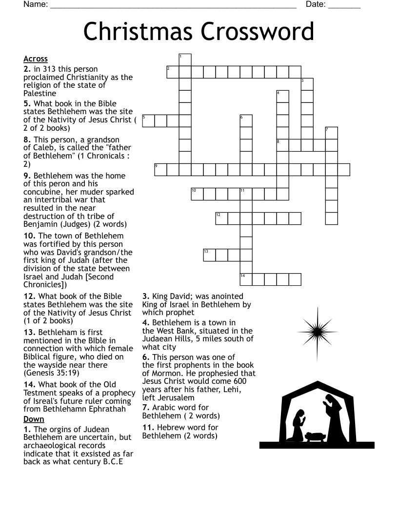 Bible God And Jesus Review Crossword WordMint