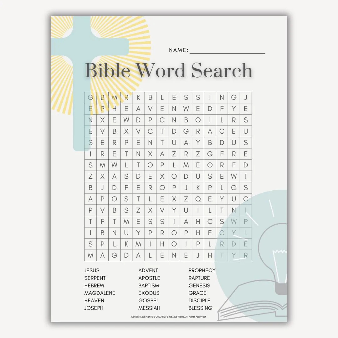 Bible Word Search Adults Etsy Bible Word Search Adults Etsy