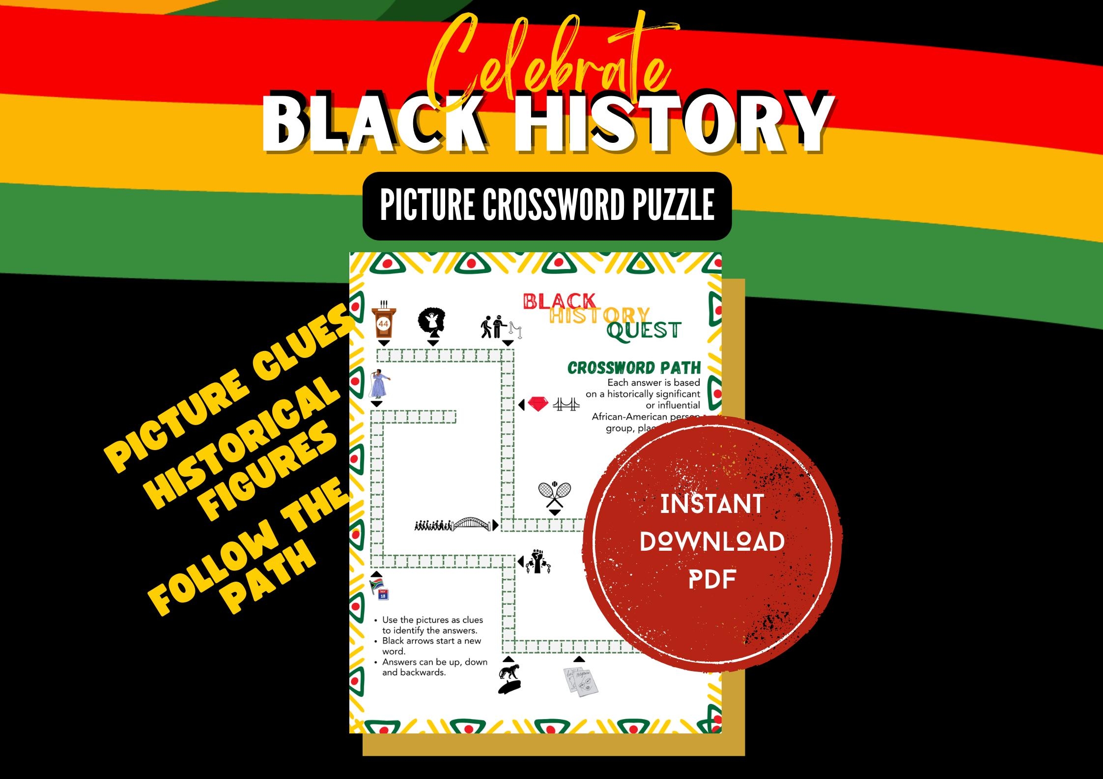 Black History Picture Crossword Puzzle Black History Month Games Pictures black Excellence Celebration Printable Downloads February Etsy Black History Picture Crossword Puzzle Black History Month Games Pictures black Excellence Celebration Printable Downloads February Etsy