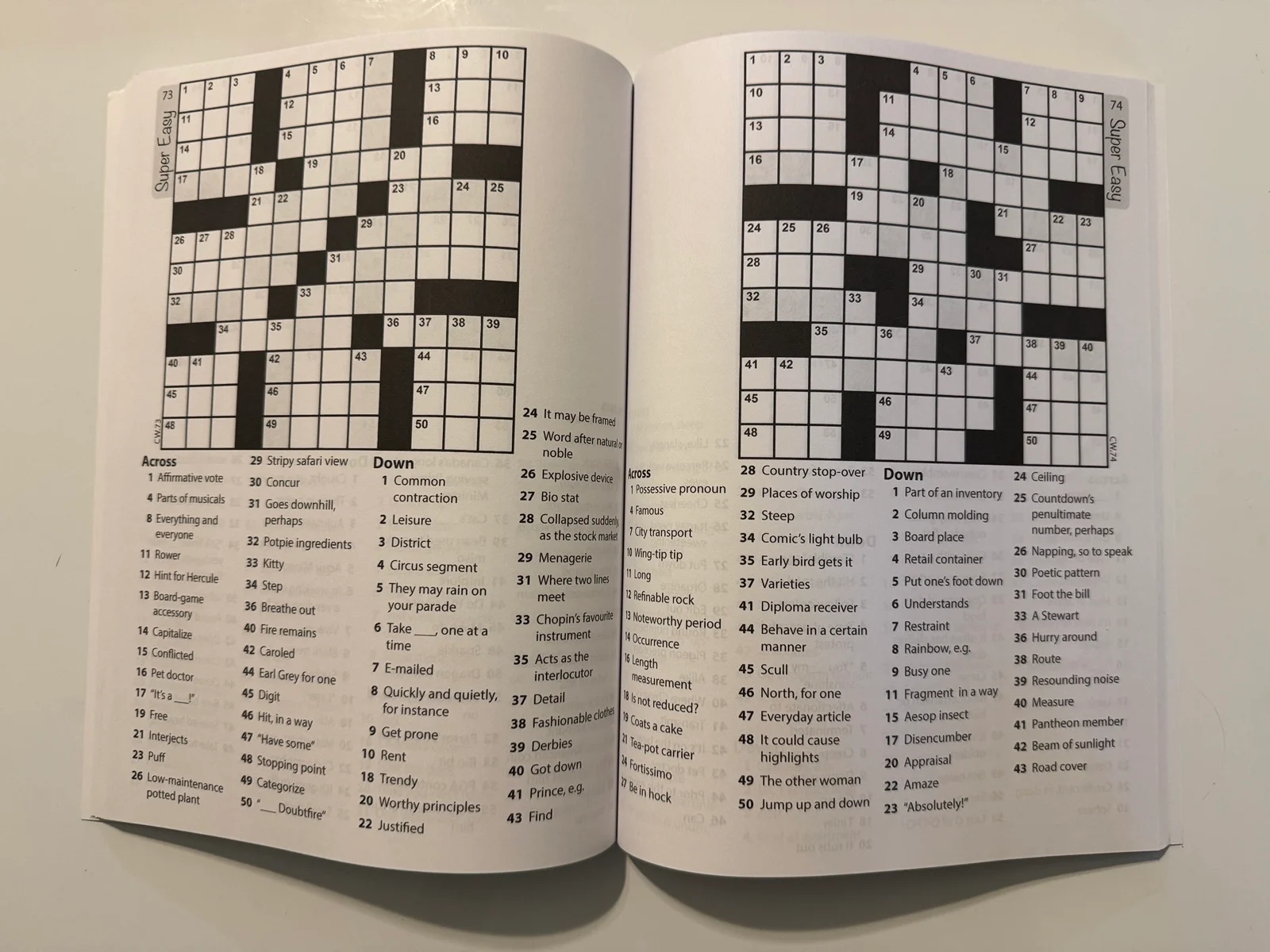 Book 110 Super Easy Crossword Puzzles Large Print Book 110 Super Easy Crossword Puzzles Large Print