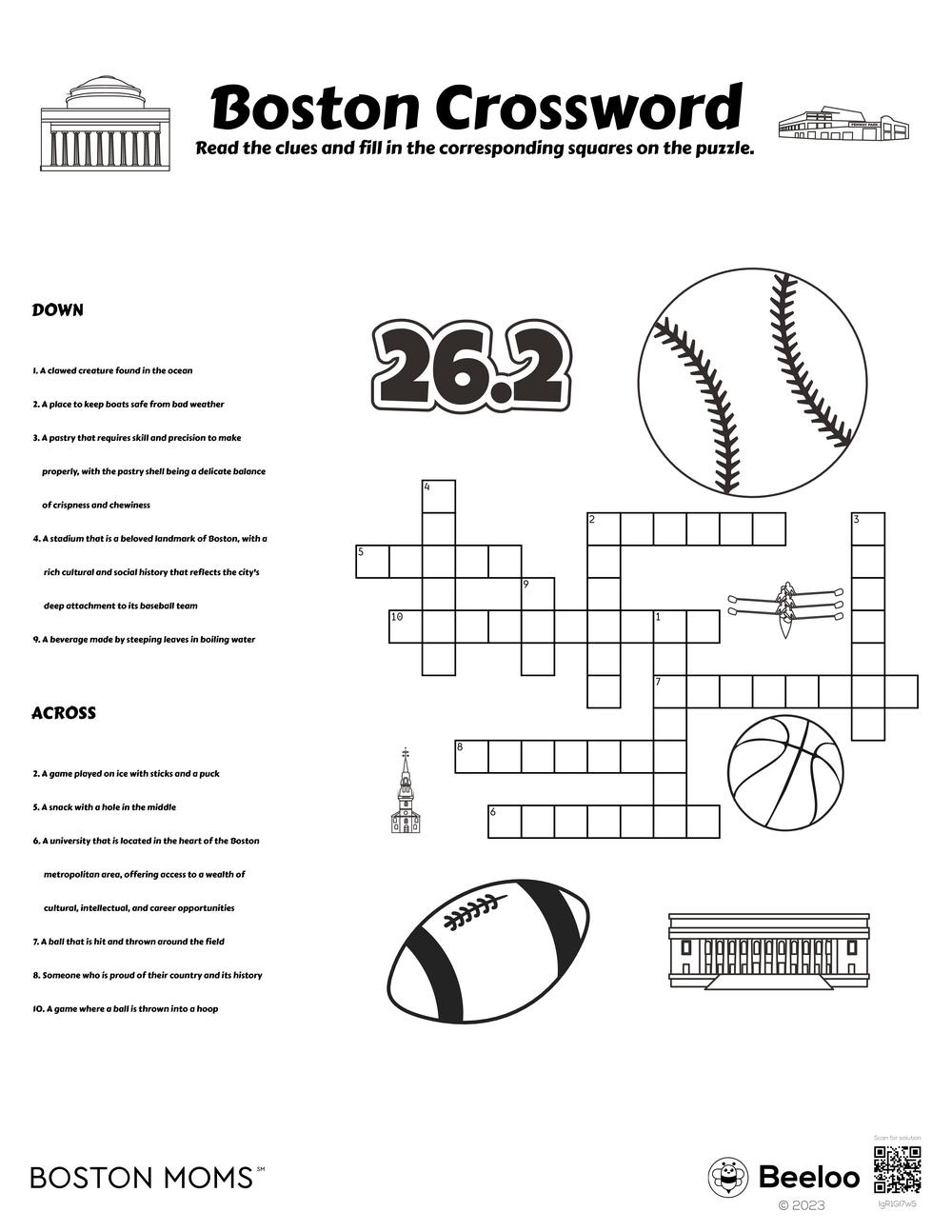 Boston Crossword Beeloo Printable Crafts And Activities For Kids Boston Crossword Beeloo Printable Crafts And Activities For Kids