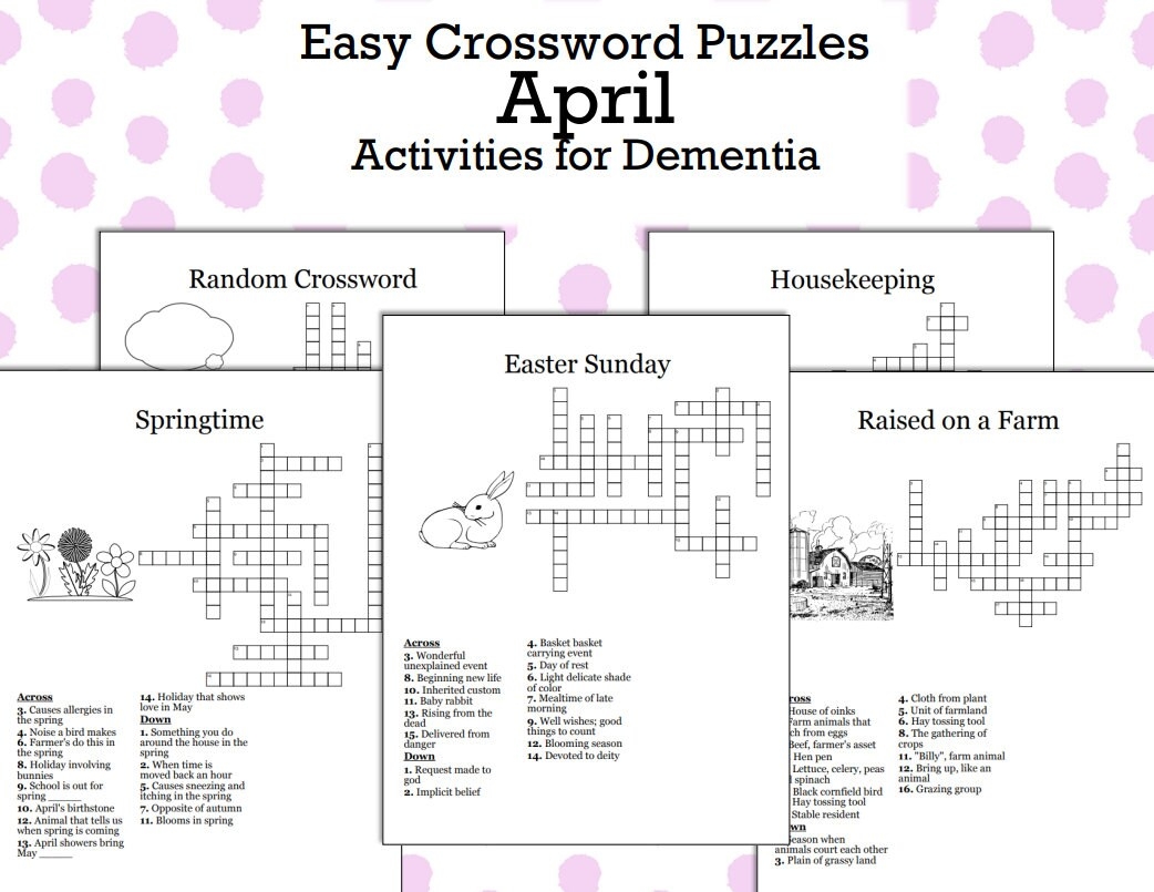 Brain Boosting Crossword Puzzles For Dementia Printable Mental Exercise To Improve Cognitive Function Etsy Brain Boosting Crossword Puzzles For Dementia Printable Mental Exercise To Improve Cognitive Function Etsy