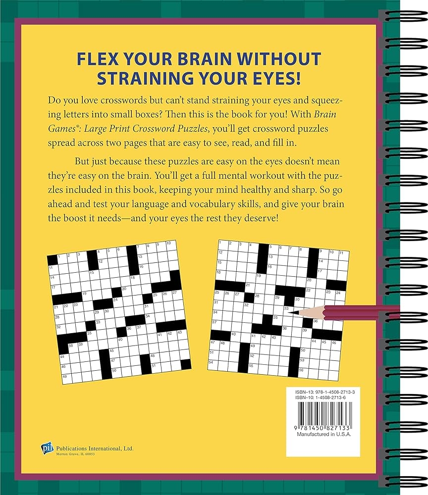 Brain Games Crossword Puzzles Large Print Green Brain Games Large Print Publications International Ltd Brain Games 9781450827133 Amazon Books Brain Games Crossword Puzzles Large Print Green Brain Games Large Print Publications International Ltd Brain Games 9781450827133 Amazon Books