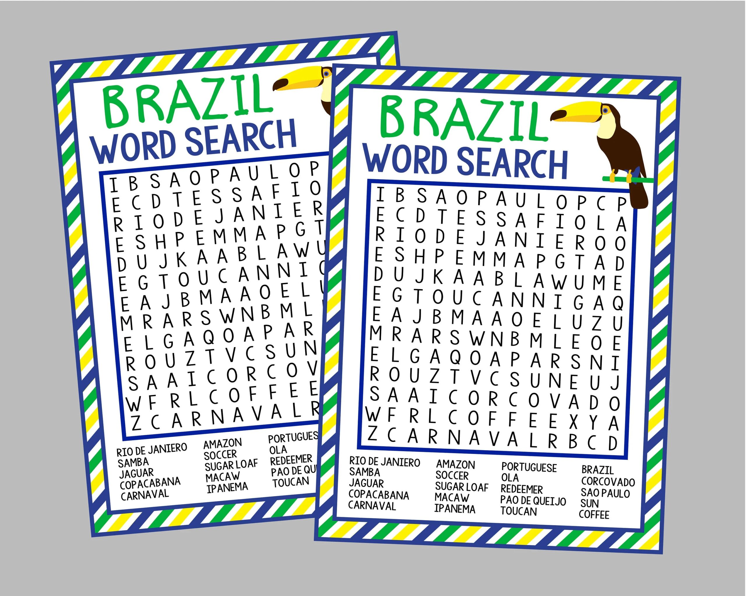 Brazil Word Search Game Printable Word Search Instant Digital Download Brazil Carnaval Travel Party Games Etsy Brazil Word Search Game Printable Word Search Instant Digital Download Brazil Carnaval Travel Party Games Etsy