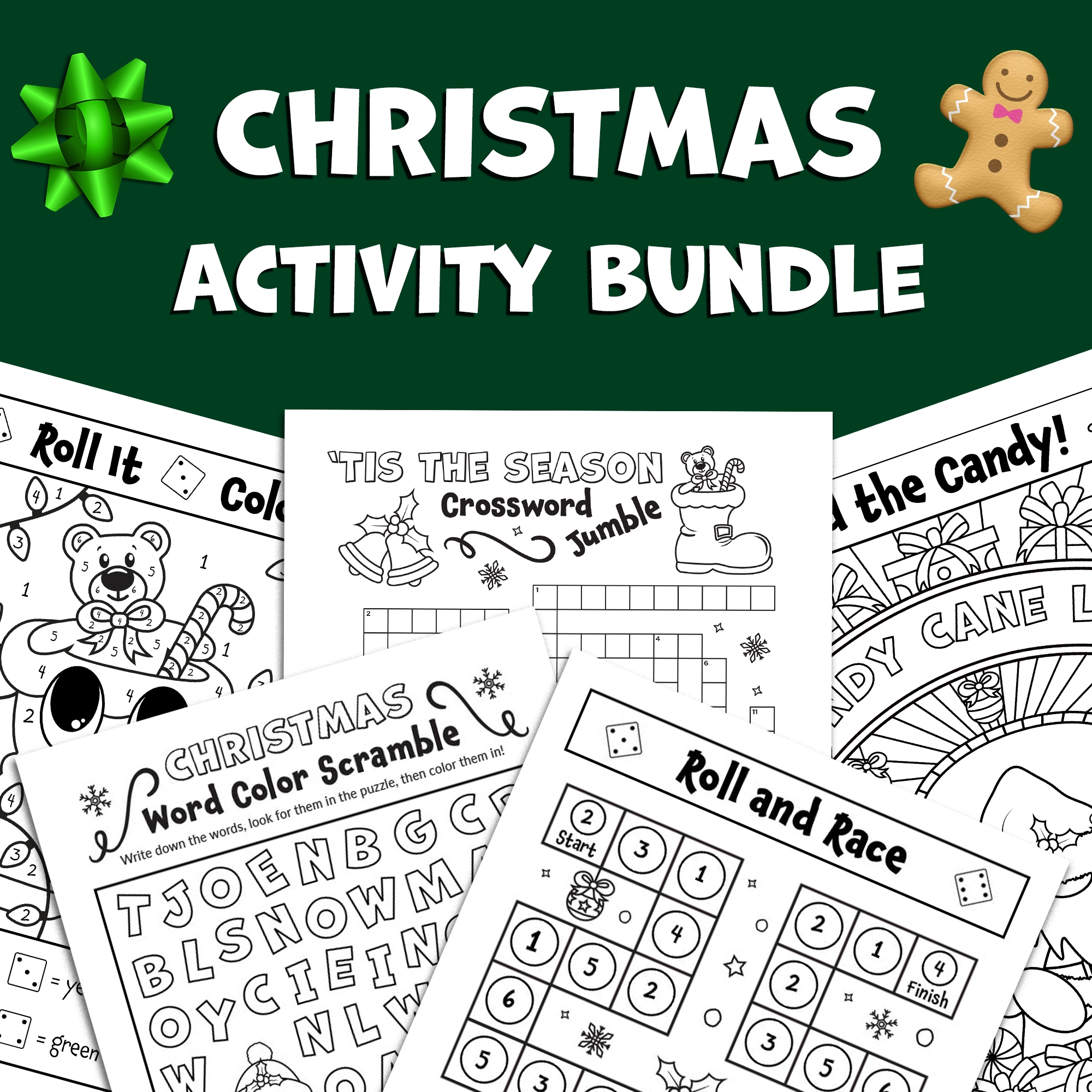 BUNDLE Christmas Activities Word Scramble Word Search Crossword Coloring Pages Dice Games Made By Teachers BUNDLE Christmas Activities Word Scramble Word Search Crossword Coloring Pages Dice Games Made By Teachers