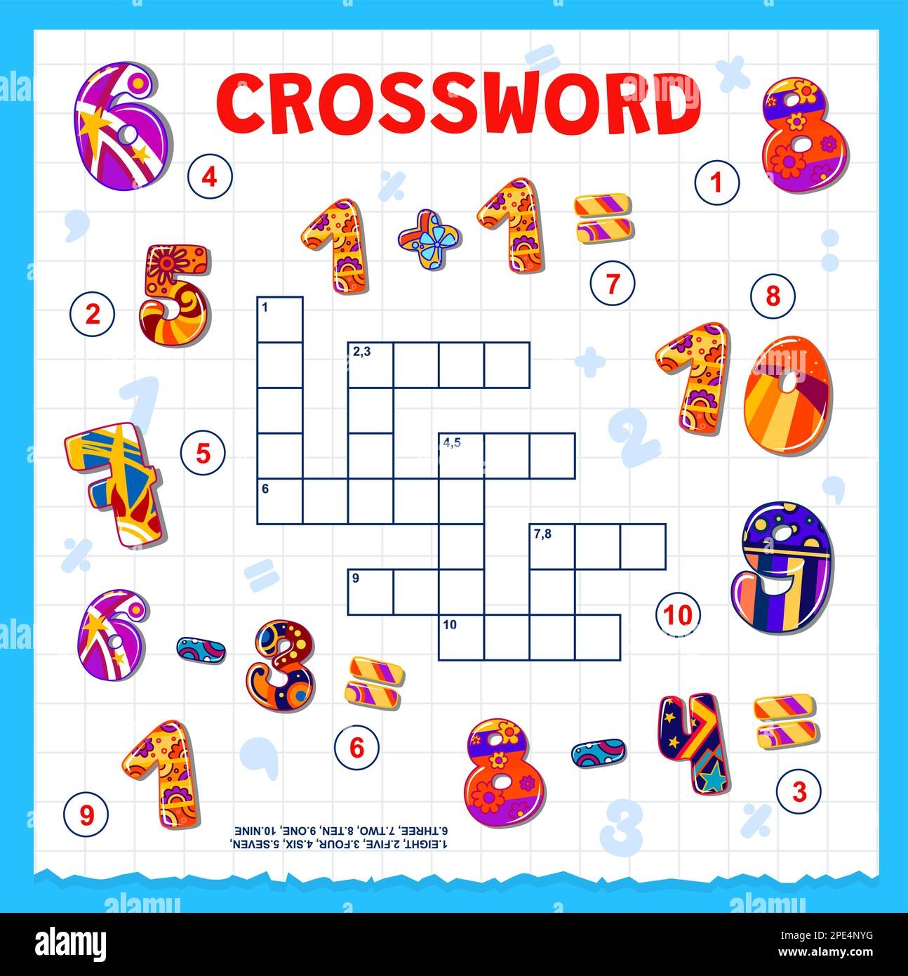 Cartoon Math Numbers And Digits Crossword Grid To Find Word Vector Quiz Game Kids Crossword Game Worksheet To Guess Math Numbers In Multiplication Stock Vector Image Art Alamy Cartoon Math Numbers And Digits Crossword Grid To Find Word Vector Quiz Game Kids Crossword Game Worksheet To Guess Math Numbers In Multiplication Stock Vector Image Art Alamy