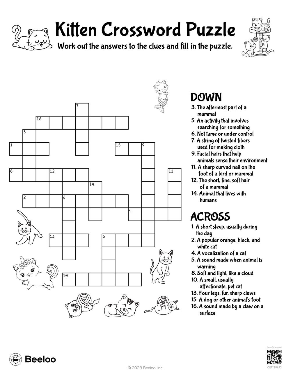 Printable Easy Crossword Puzzles Printable Easy Crossword Puzzles