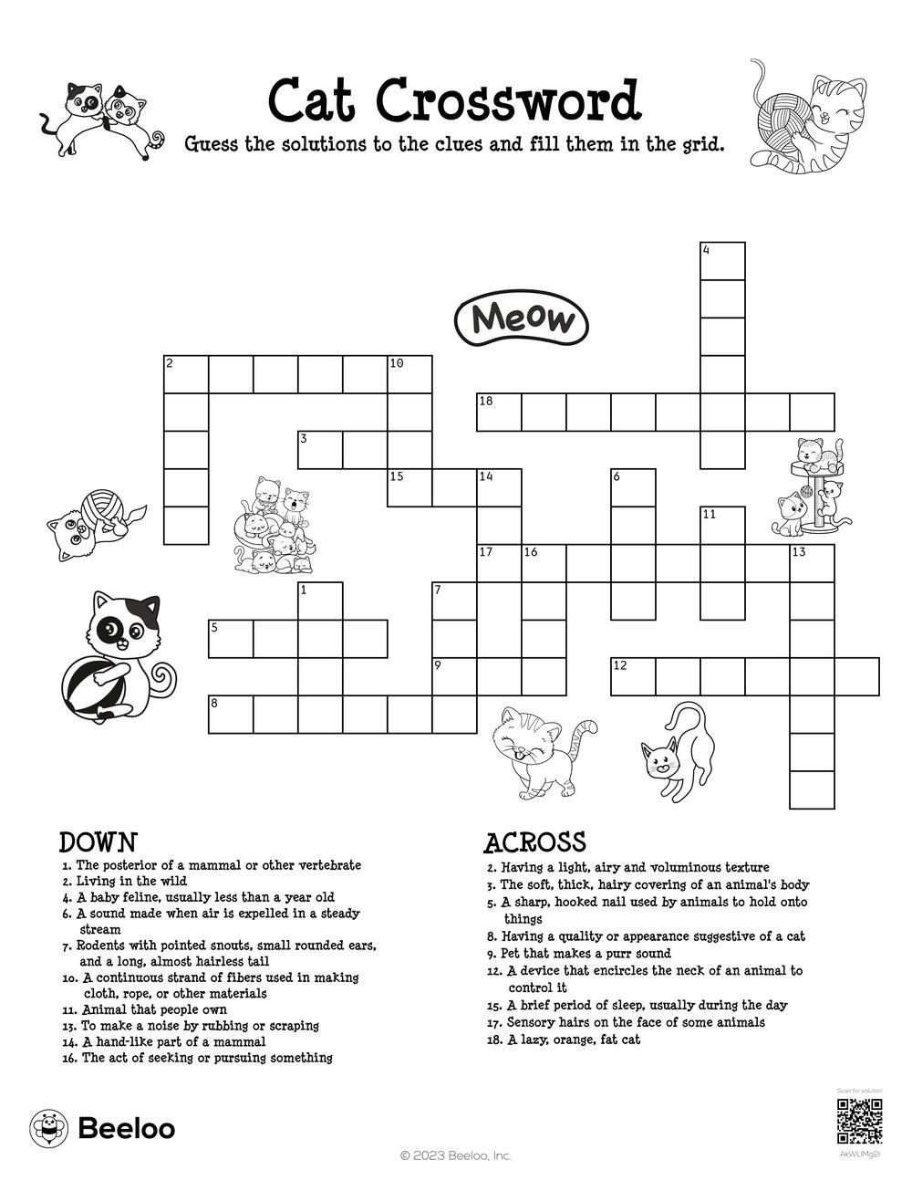 Simple Crossword Puzzles Printable Simple Crossword Puzzles Printable