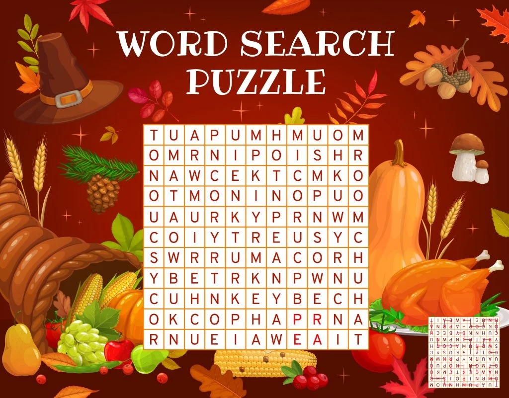Challenge Yourself With Exciting Thanksgiving Word Searches Challenge Yourself With Exciting Thanksgiving Word Searches